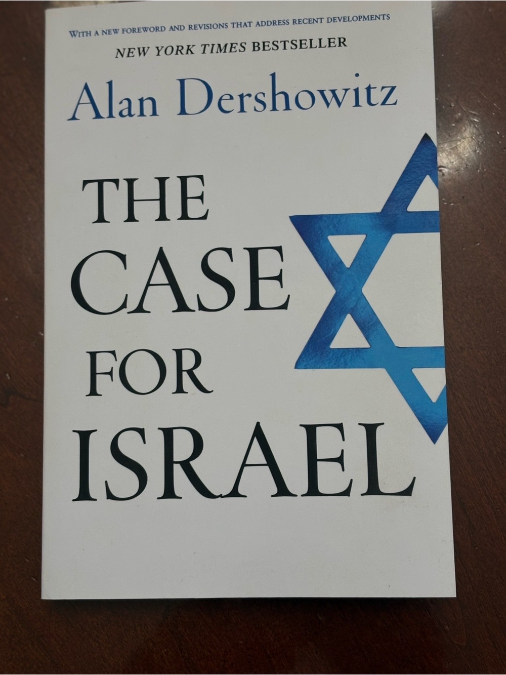Alan Dershowitz "The Case for Israel" - White & Blue Paperback